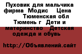 Пуховик для мальчика фирма “Модис“ › Цена ­ 1 000 - Тюменская обл., Тюмень г. Дети и материнство » Детская одежда и обувь   